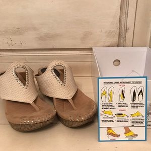 Reversible Platform Thong Sandal Size 8